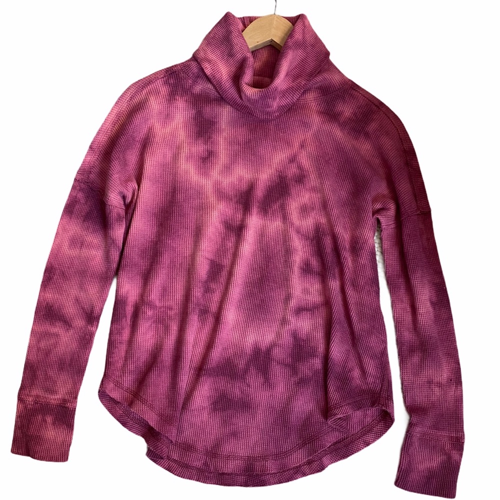 Maeve Tie Dye Cowl Neck Thermal - Picture 4 of 4